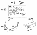 Brake Assy Diagram and Parts List for 095902-0115-01  Briggs and Stratton Engine